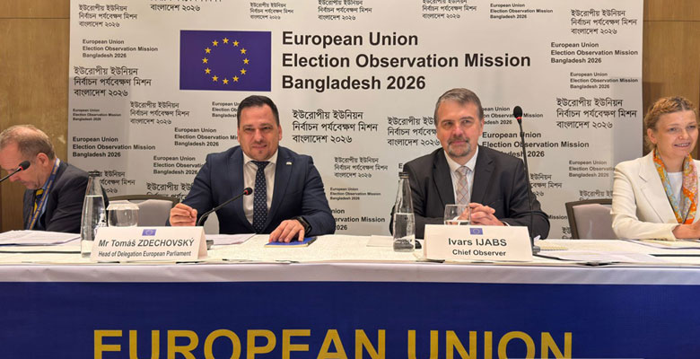 নির্বাচন ‘বিশ্বাসযোগ্য’ ও ‘প্রতিযোগিতামূলক’ হয়েছে: ইইউ পর্যবেক্ষক দল