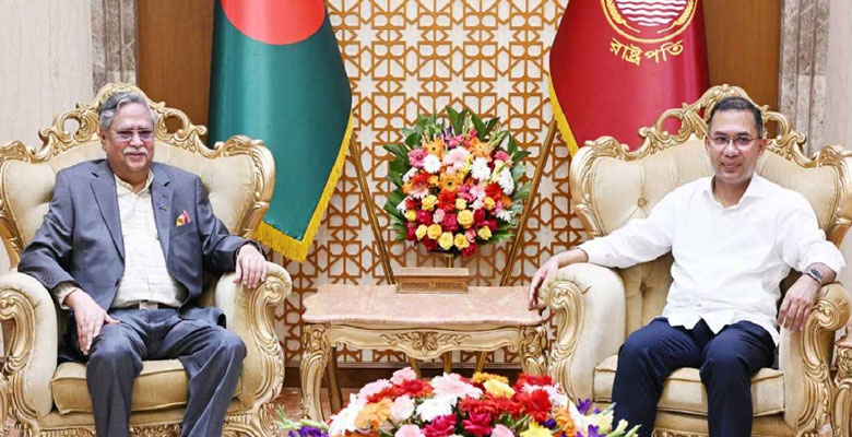 প্রধানমন্ত্রী হিসেবে প্রথমবারের মতো বঙ্গভবনে তারেক রহমান