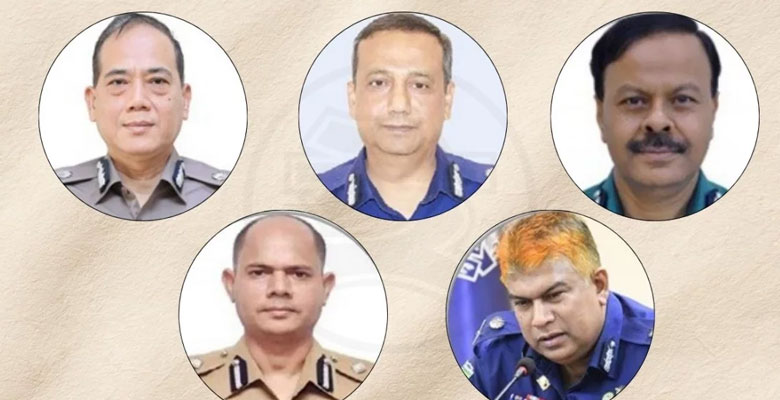 নৌ-পুলিশের প্রধানসহ ৫ অতিরিক্ত আইজিপি বাধ্যতামূলক অবসরে