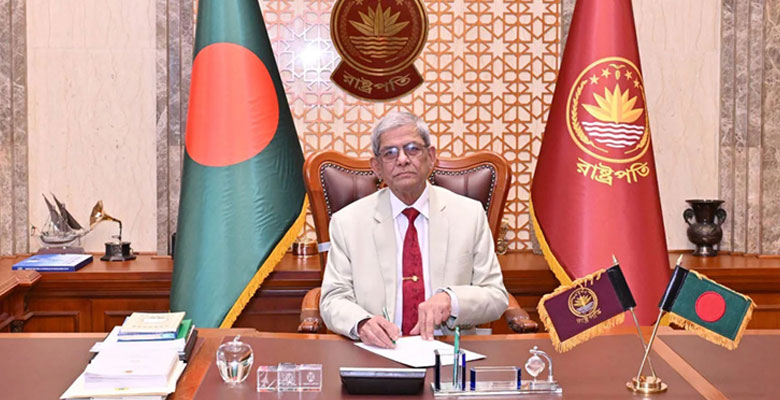 বঙ্গভবনে নতুন রাষ্ট্রপতির দাপ্তরিক কার্যক্রম শুরু